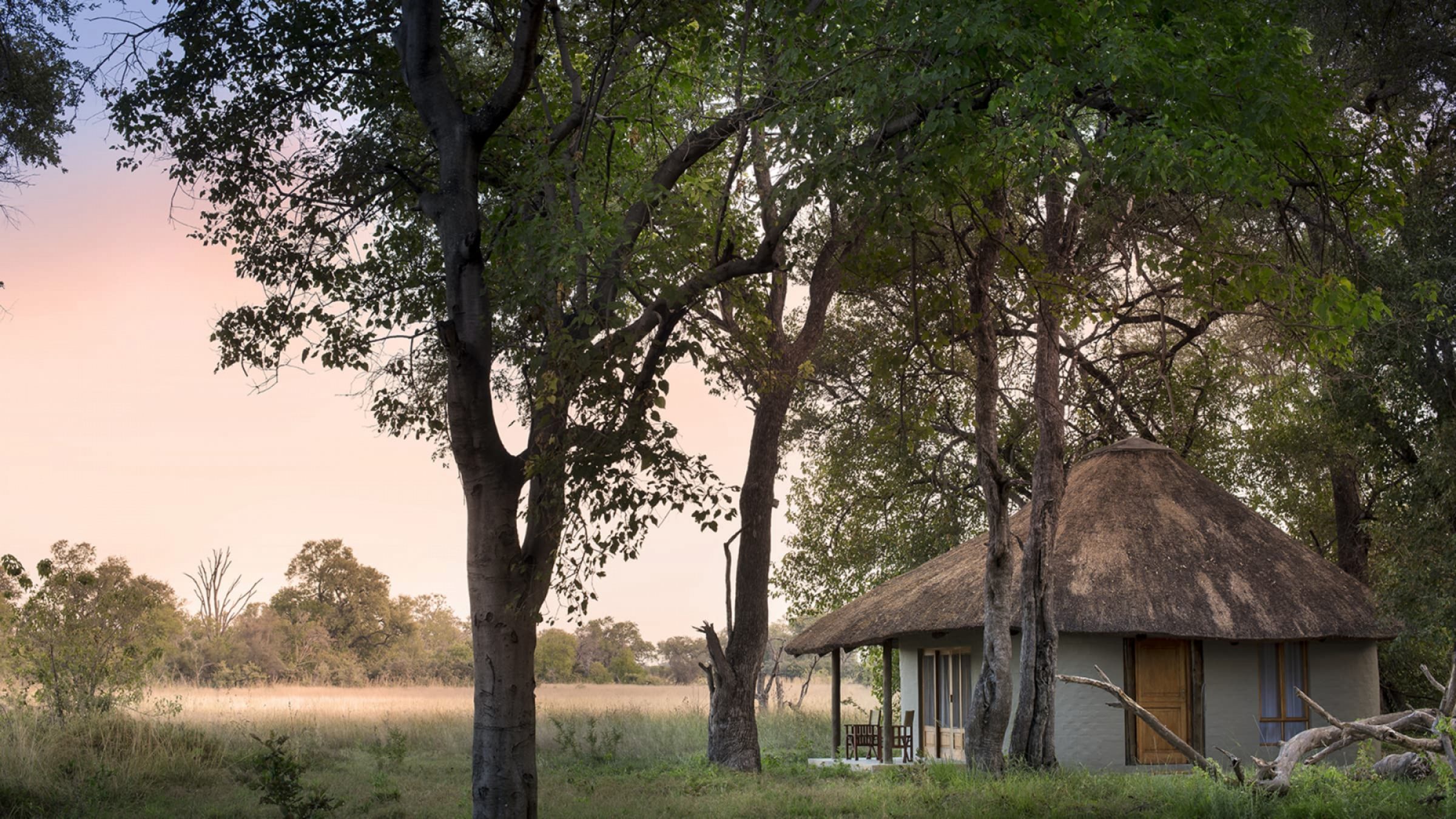 Khwai bush camp chalet exterior and setting 2400