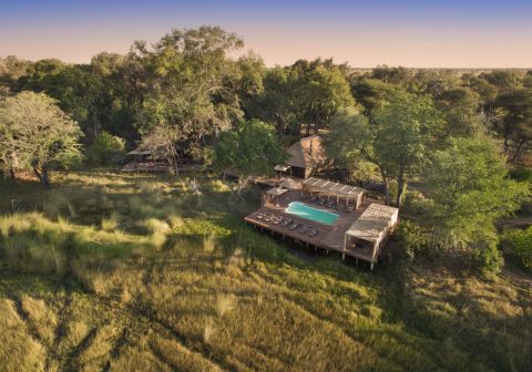 Nxabega okavango tented camp pool view 1280