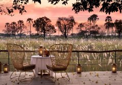 Sandibe okavango safari lodge view from the guest area deck 1280