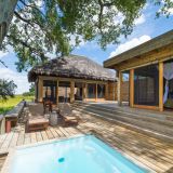 Vumbura plains family tent with a swimming pool 1280