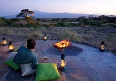 Tortilis camp sundowner by the camp fire 1280