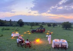 Cottars 1920s safari camp bush dinner in the mara 1280