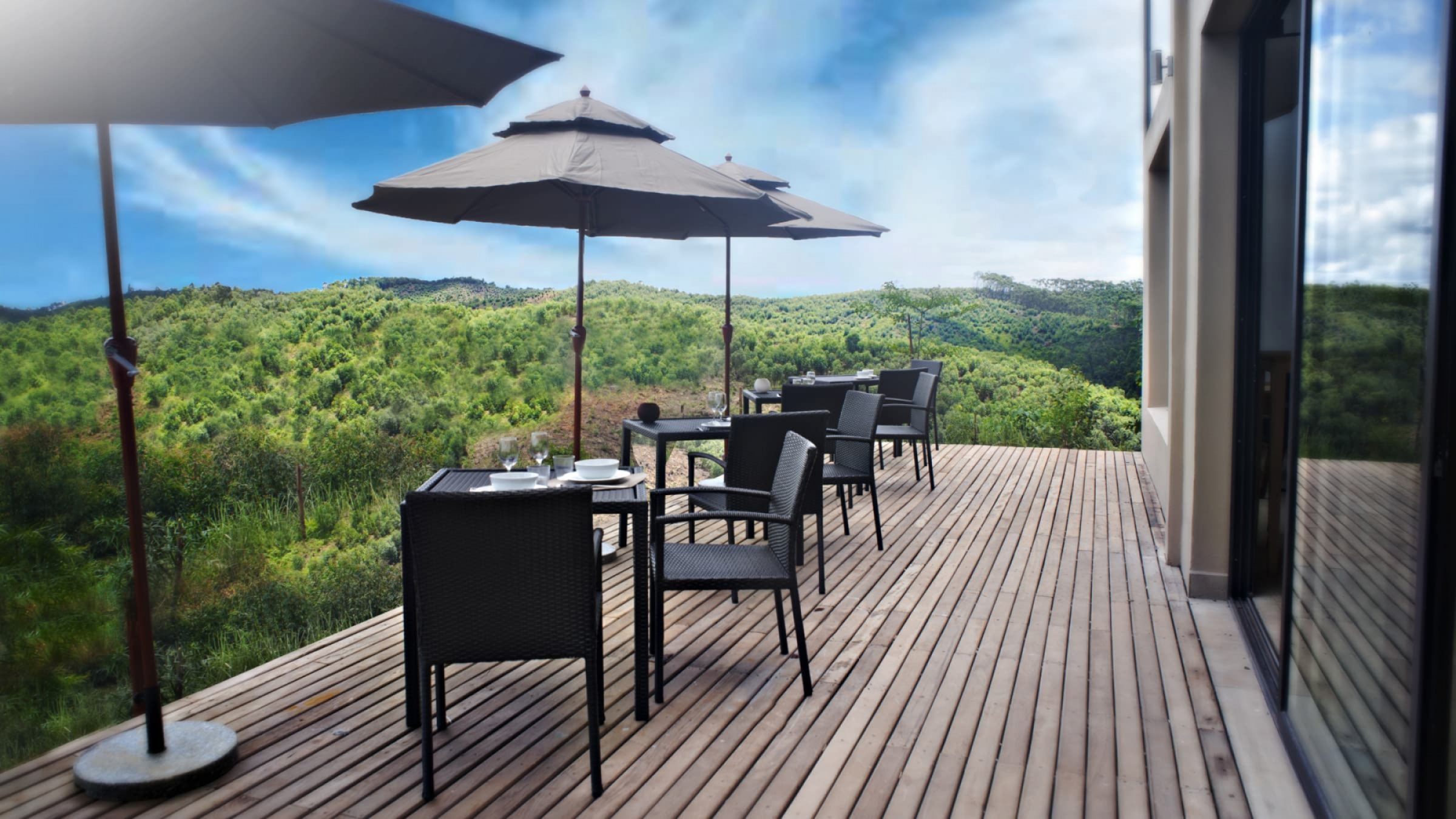 Mantadia lodge deck with a view 2400