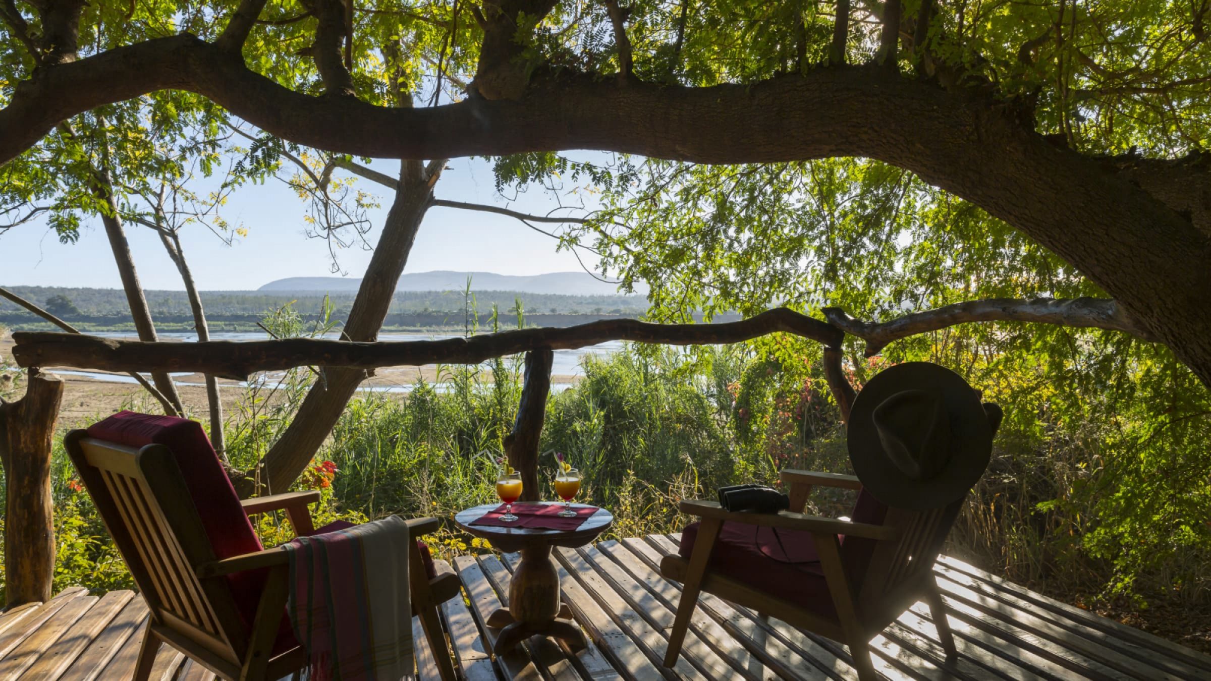 Mandrare river camp deck chairs with a view 2400