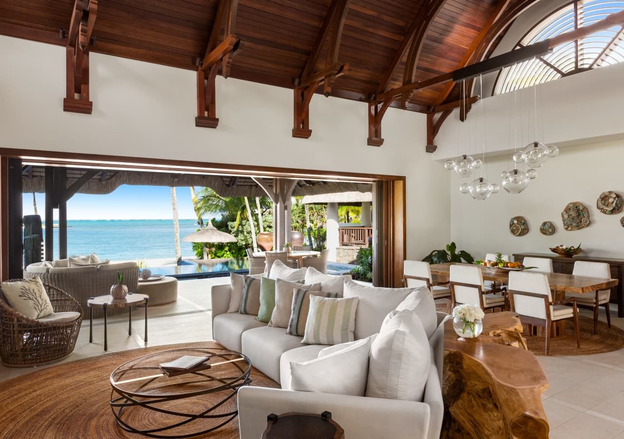 Shangri la le touessrok resort and spa beach villa living area 1280