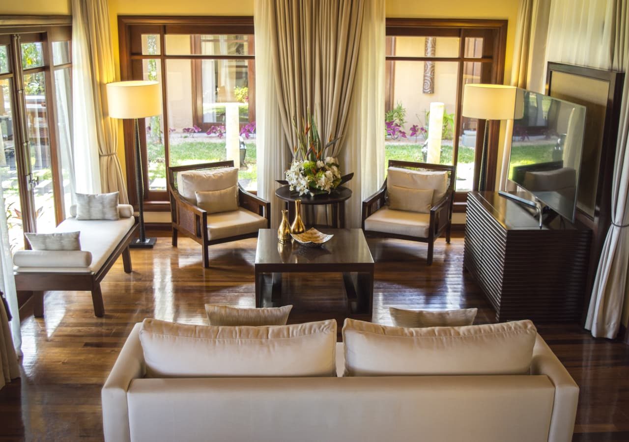 Shanti maurice resort and spa villa living room 1280