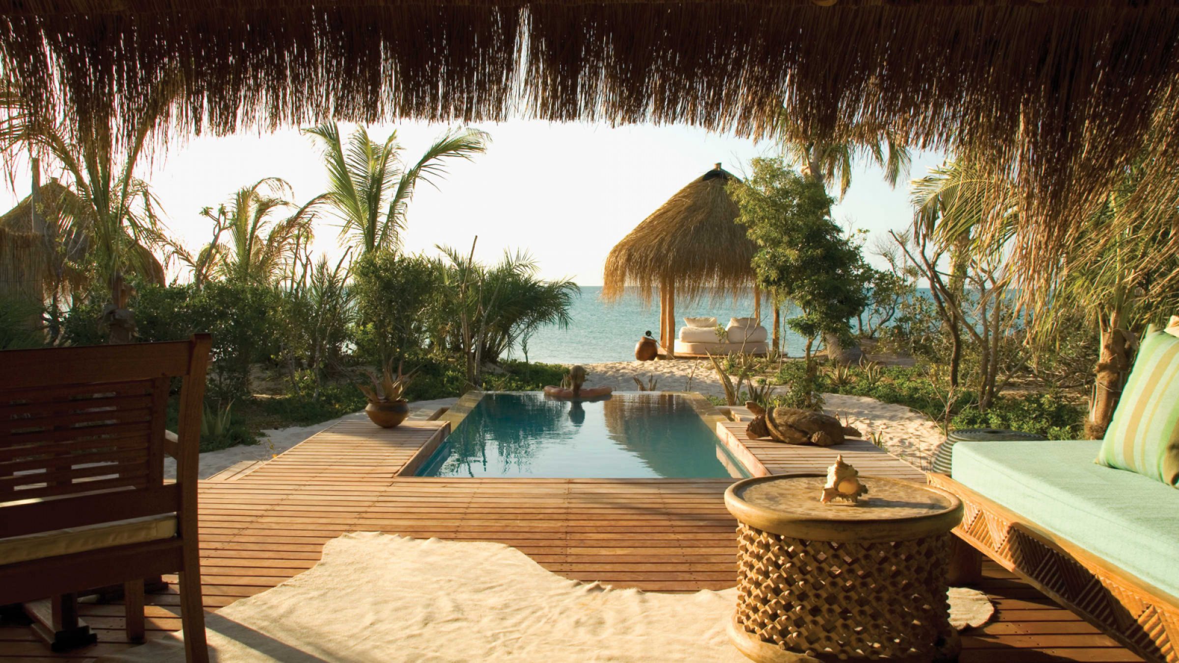 Azura benguerra island infinity beach villa plunge pool 2400