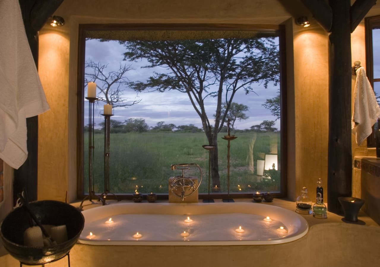 Okonjima african villa bathtub with a view 1280