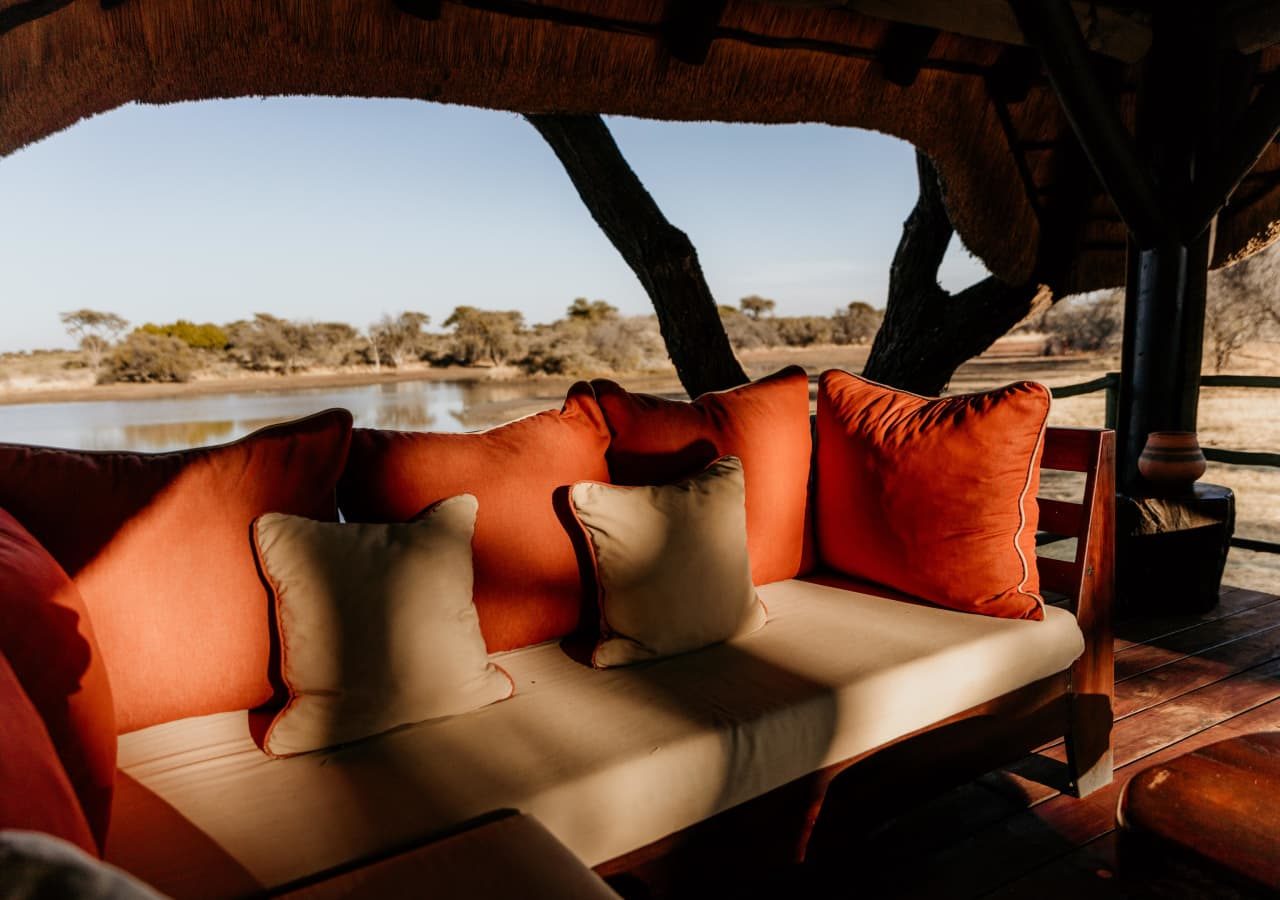 Okonjima african villa private sala overlooking the watering hole 1280