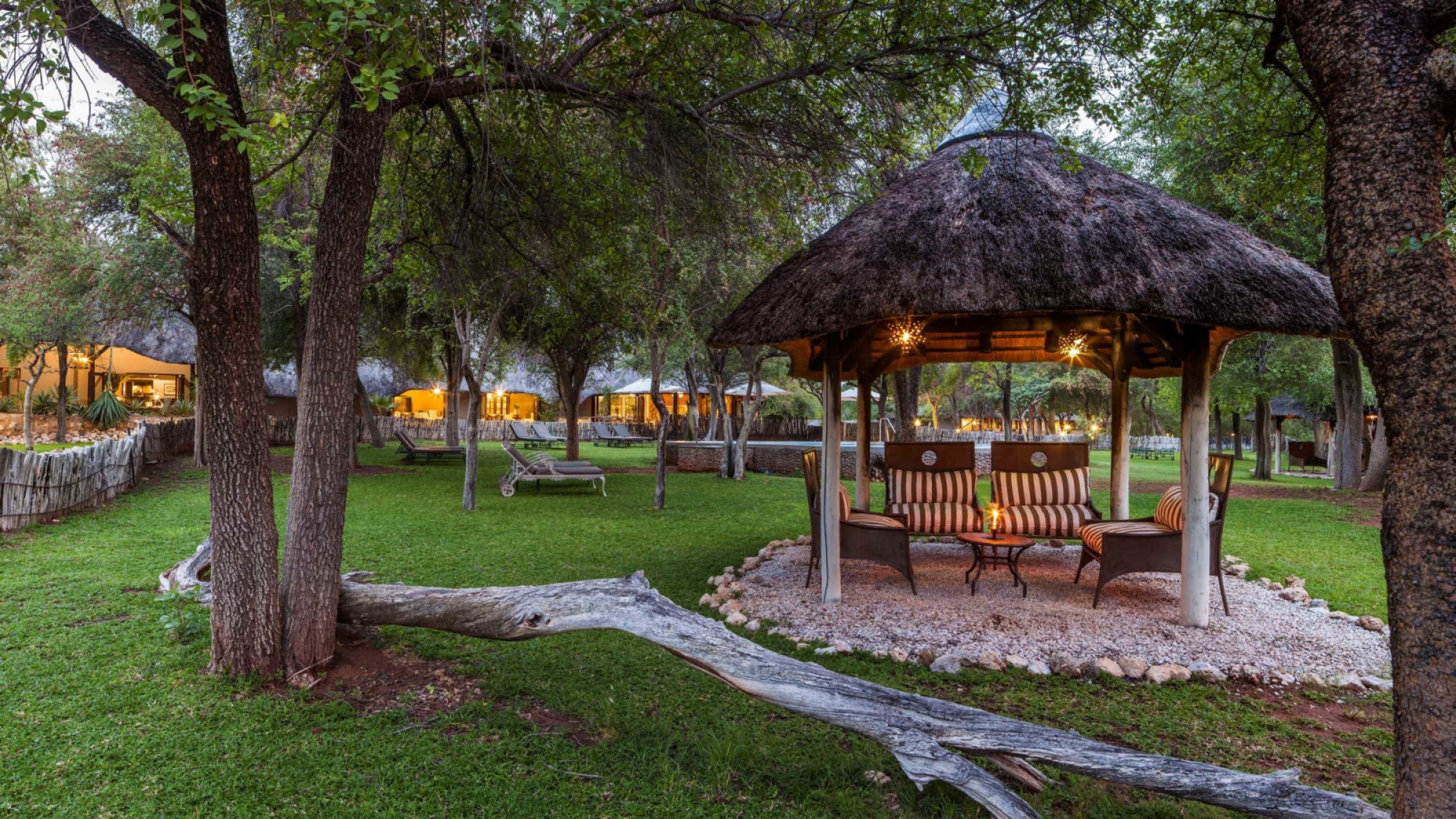 Mushara lodge tented garden gazebo 2400