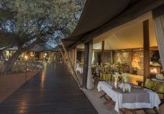 Onguma tented camp main dining area 1280
