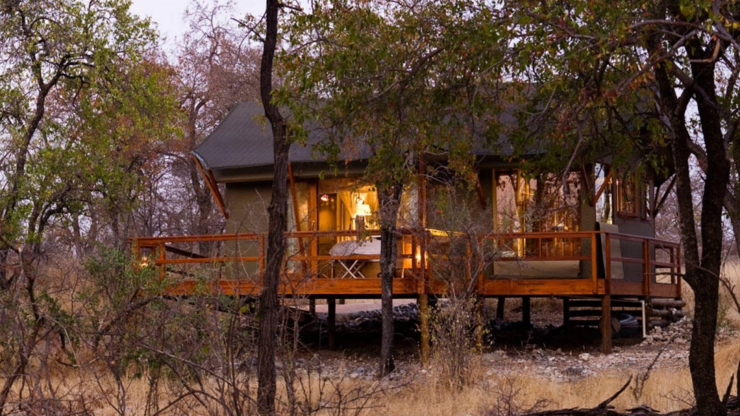 The mushara outpost outside view of the lodge 2400