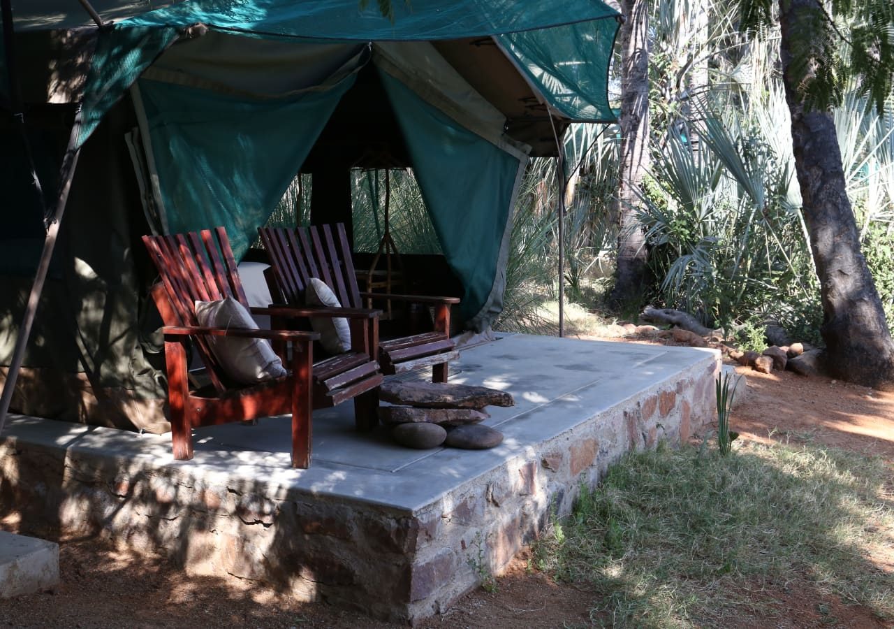 Epupa camp tented room with a verandah 1280