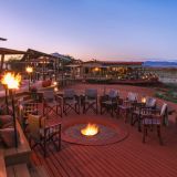 Wolwedans desert lodge evening at the firepit 1280