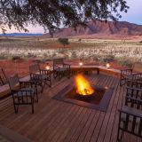 Wolwedans dune camp evening at the firepit 1280