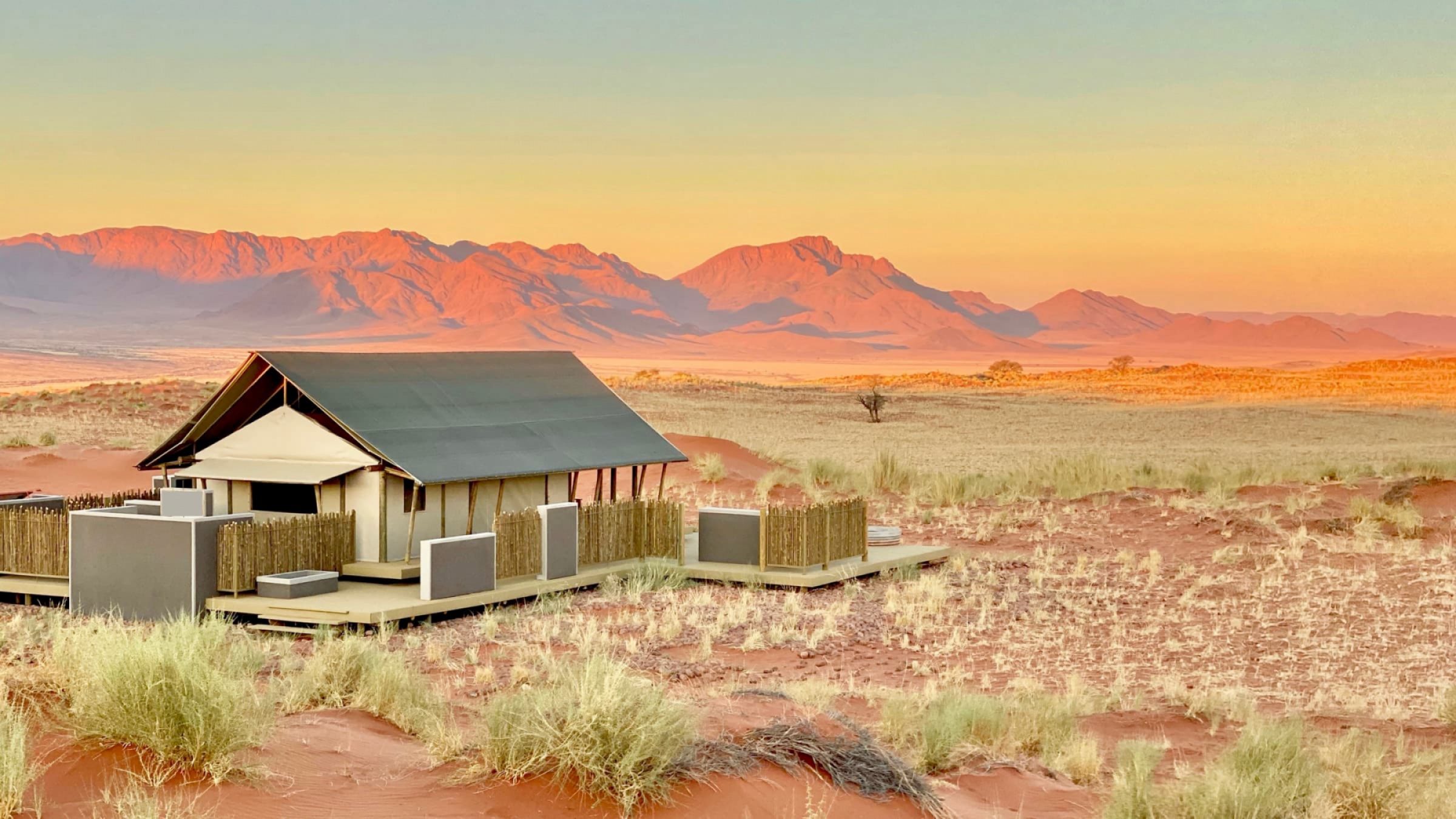 Wolwedans dune camp exterior view of camp 2400