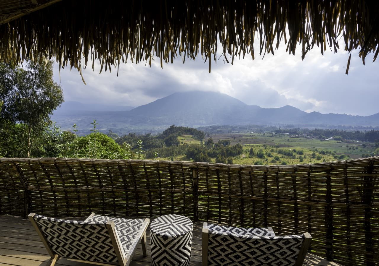 Bisate lodge view from the balcony 1280