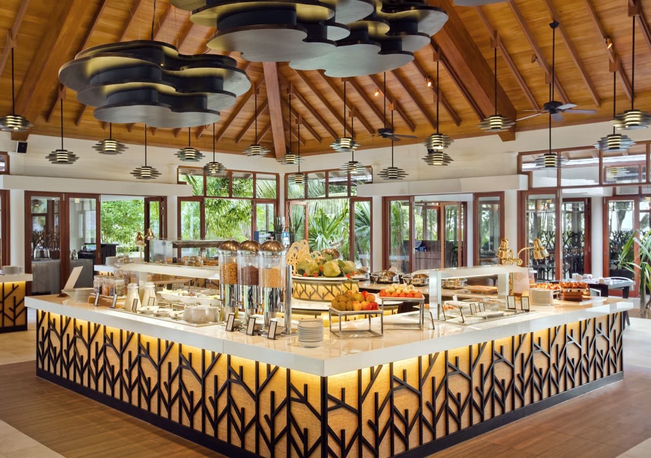 Hilton seychelles labriz resort and spa labriz breakfast at the cafe dauban 1280