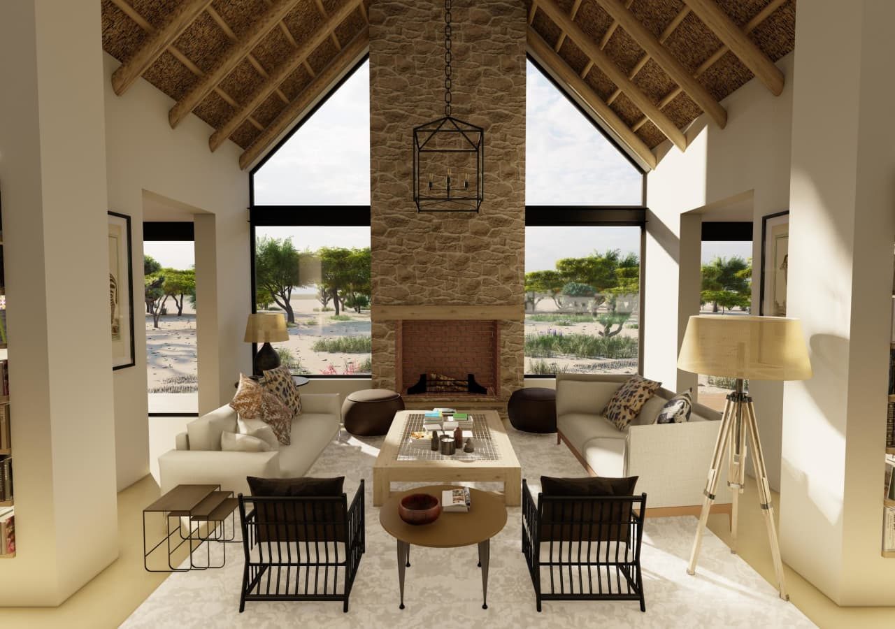 Monwana game lodge guest lounge area 1280