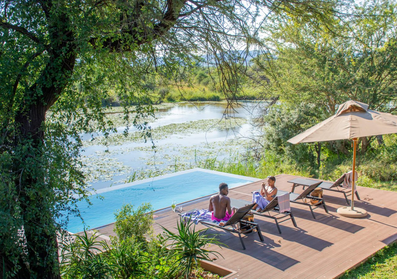 Marataba founders camp swimming pool overlooking the matlabas river 1280