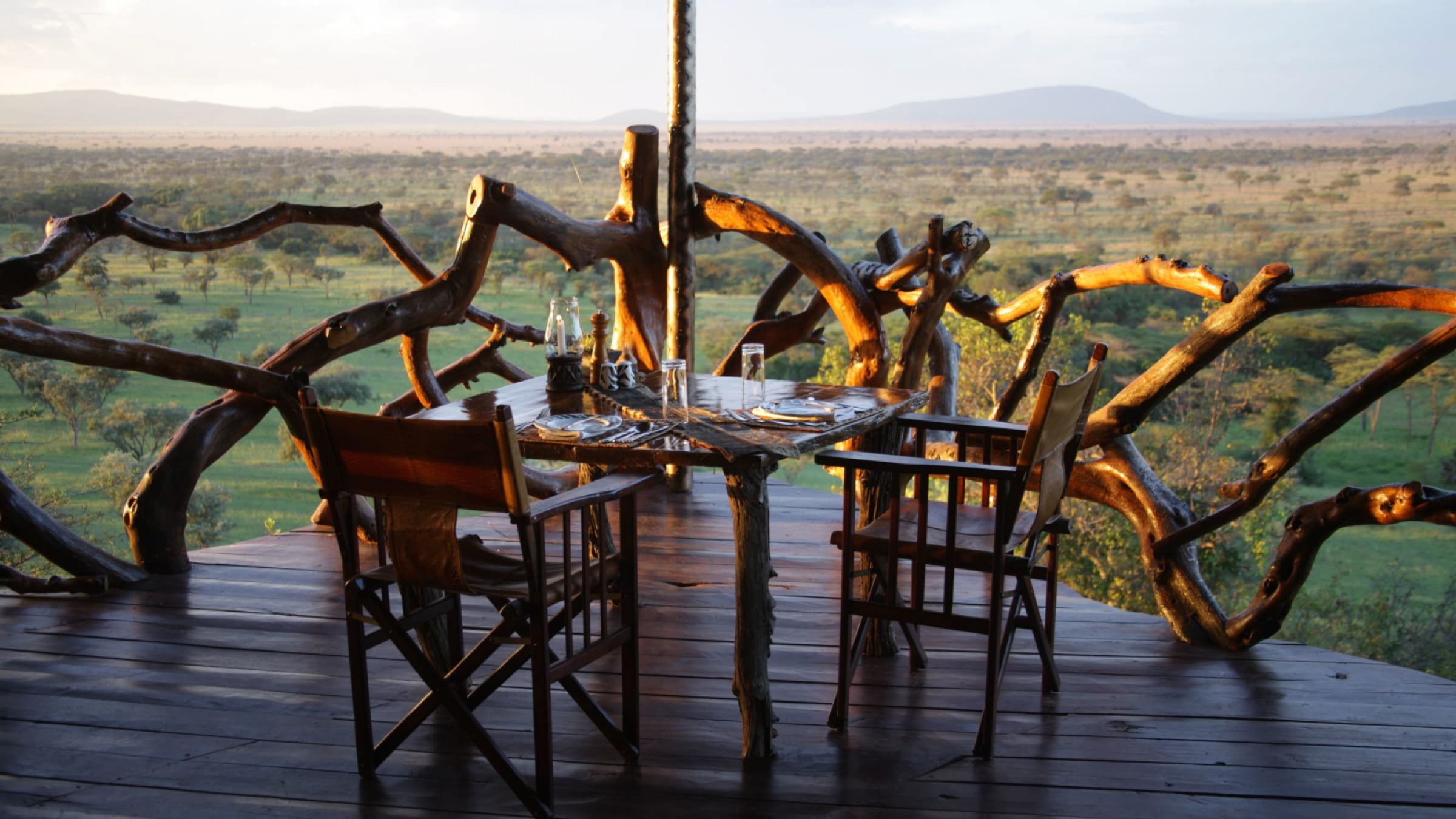 Mbalageti serengeti restaurant deck view across the serengeti 2400