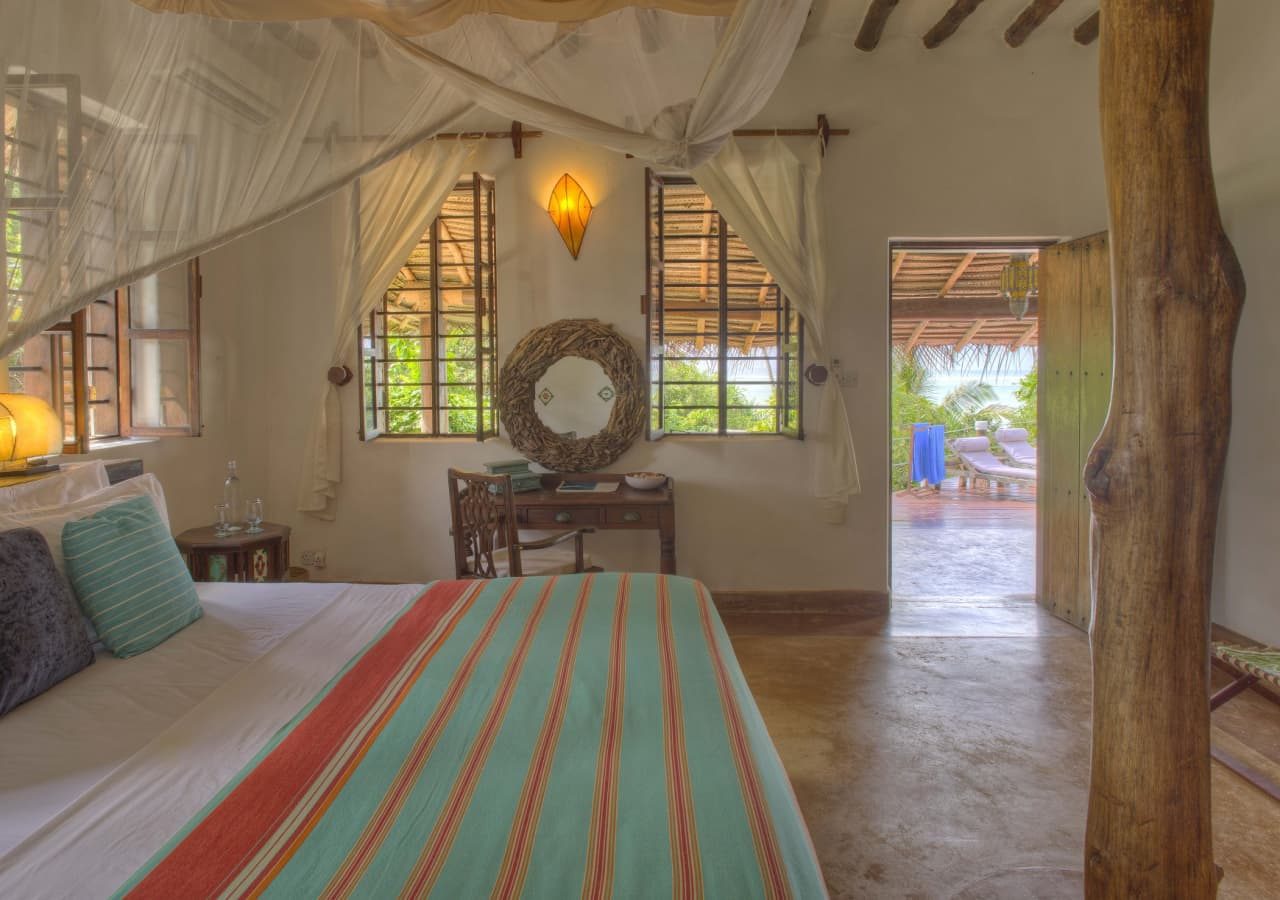 Asilia matemwe beach house bedroom interior 1280
