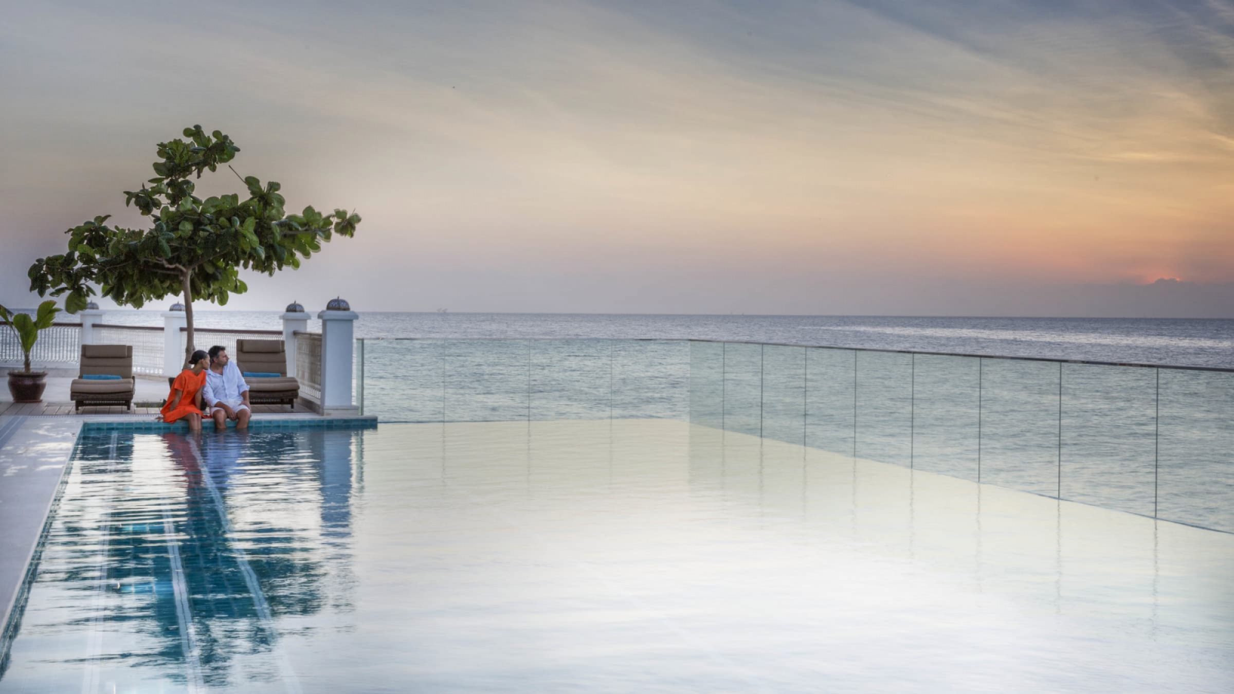 Park hyatt zanzibar the pool at sunset 2400