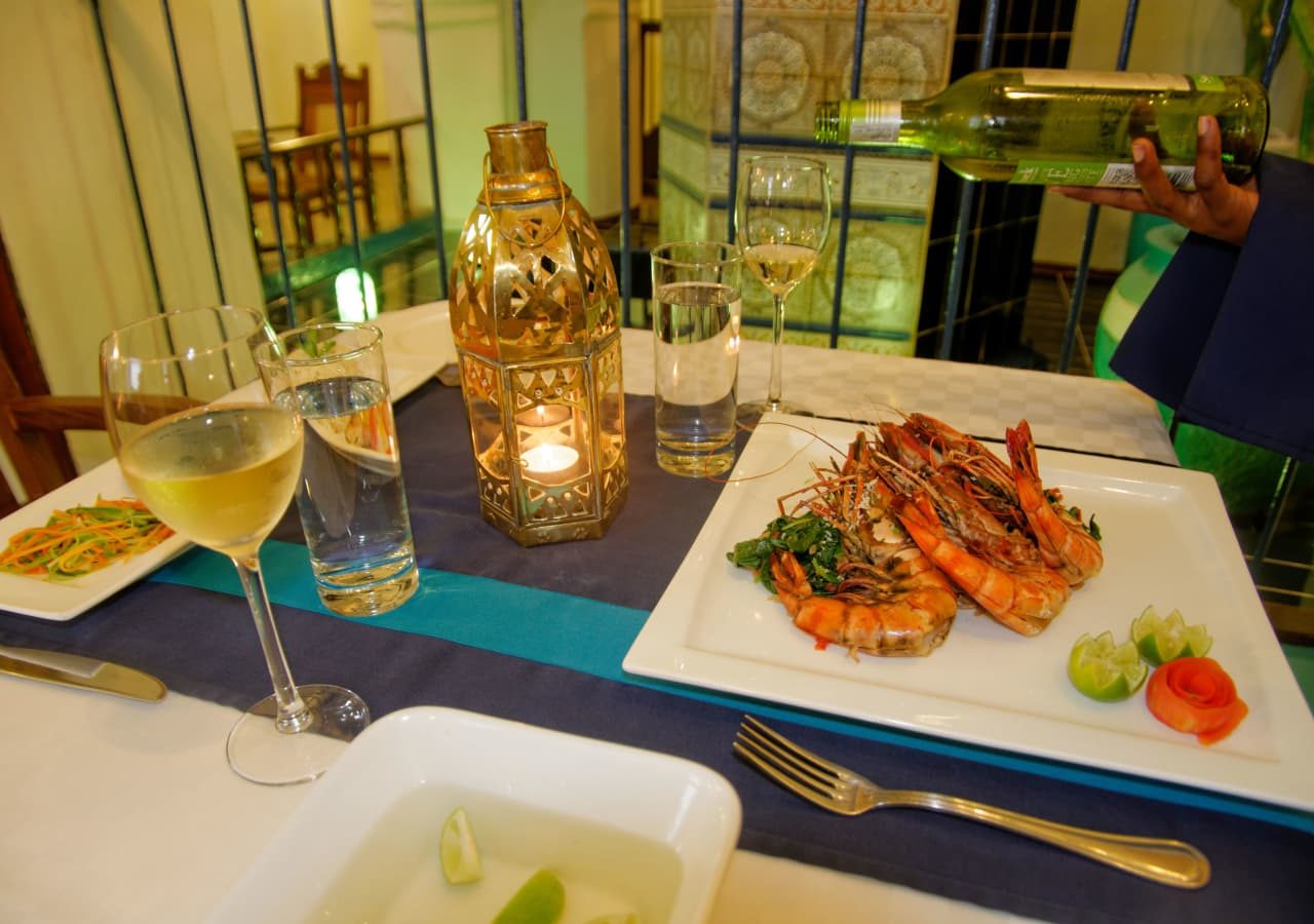 Zanzibar palace hotel dining in the restaurant 1280