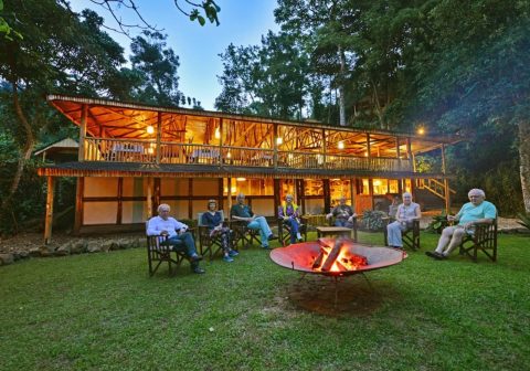 Buhoma lodge evening at the firepit 1280