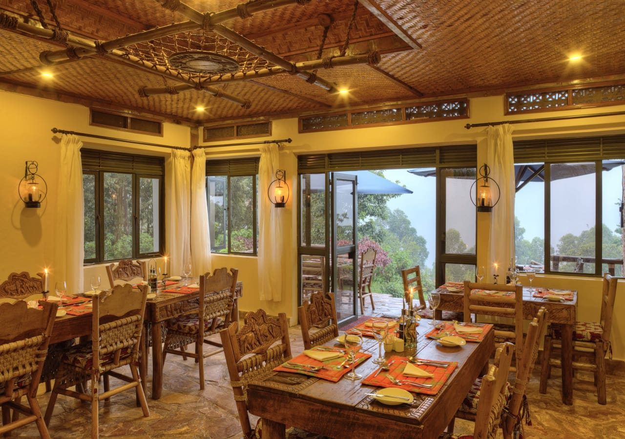 Silverback lodge the dining room 1280