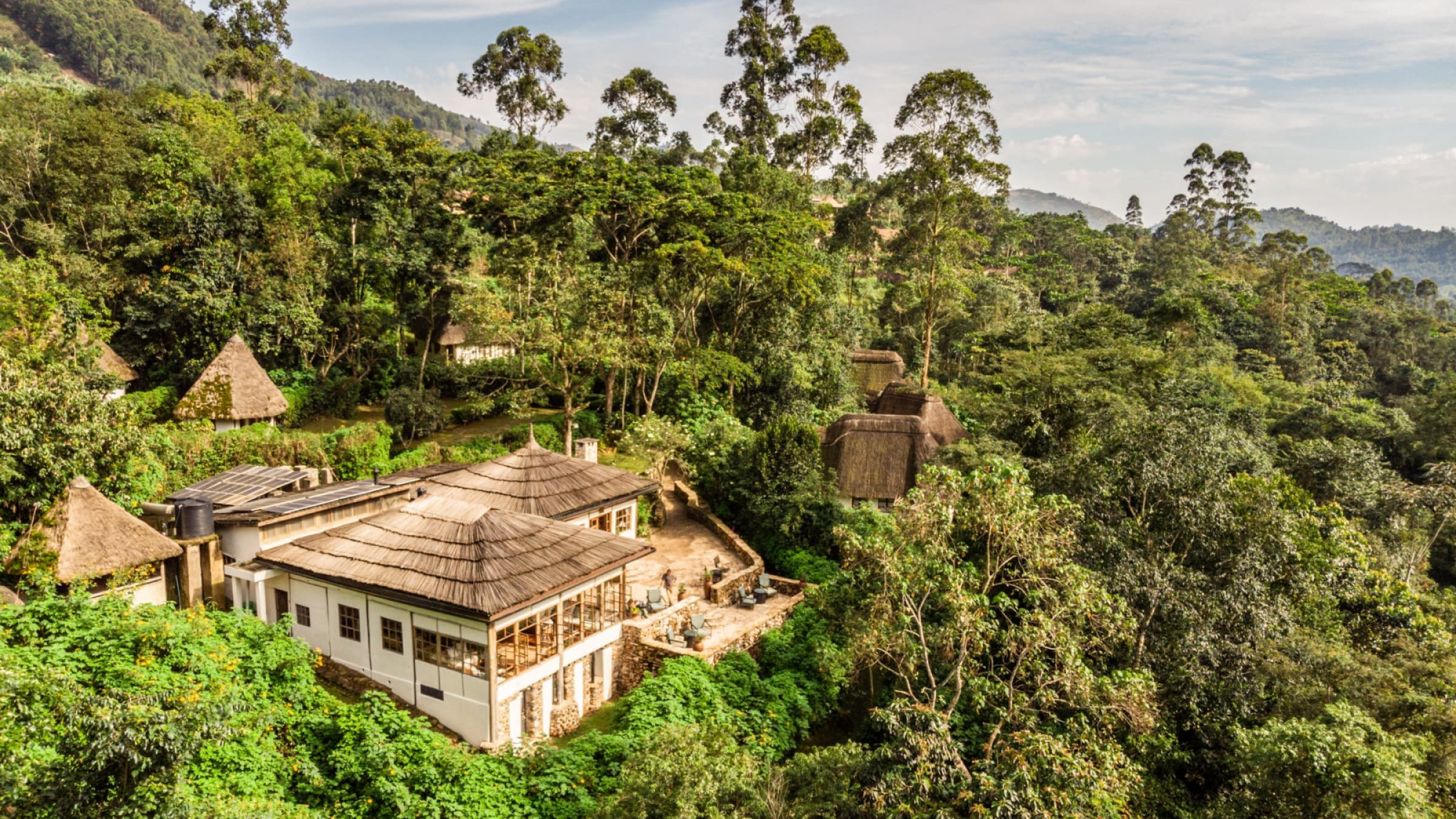 Volcanoes bwindi lodge exterior of the lodge 2400