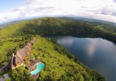 Kyaninga lodge aerial view of the lodge 1280