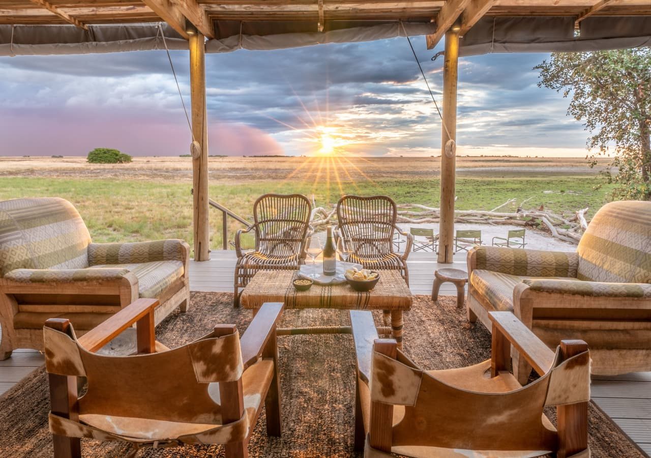 Time tide king lewanika lodge lounge area at sunset 1280