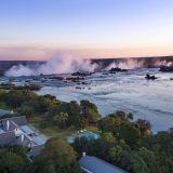 The royal livingstone hotel by anantara aerial view with victoria falls 1280