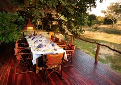 Bilimungwe bushcamp dining on the deck 1280