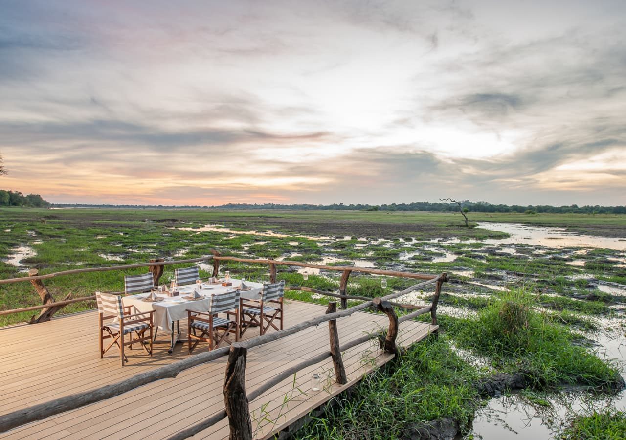 Kafunta river lodge dining with a view 1280