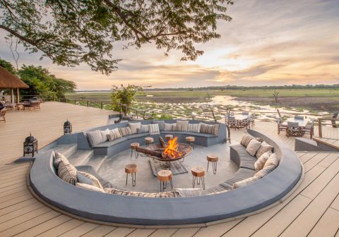 Kafunta river lodge sunken firepit 1280