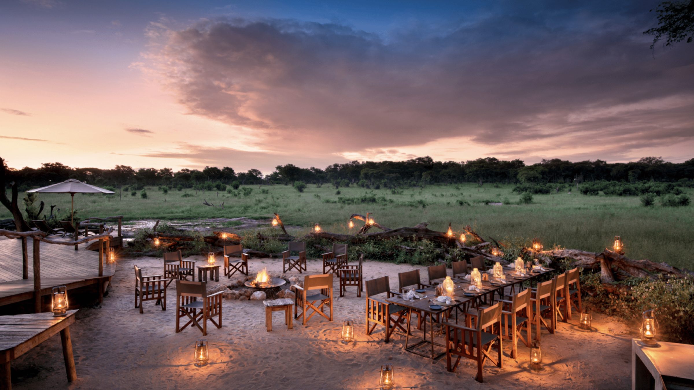 Somalisa camp boma dinner experience 2400