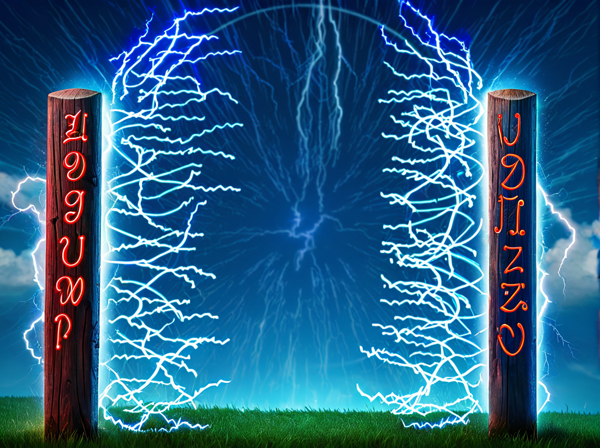Portal Break Barbarian book 1 chapter 10 color image of what a portal looks like.