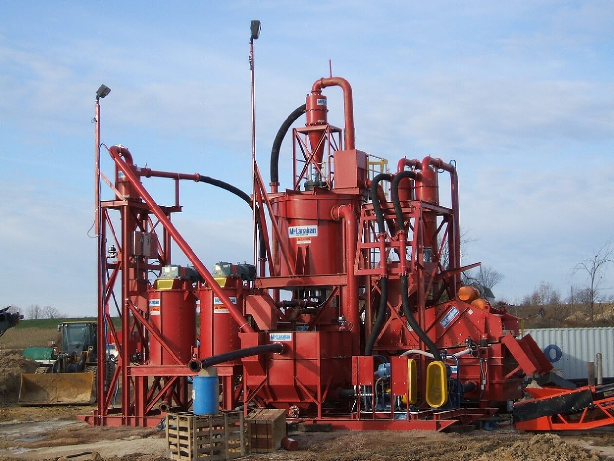 Attrition Cells as part of a sand plant