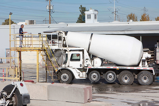 Concrete truck washout