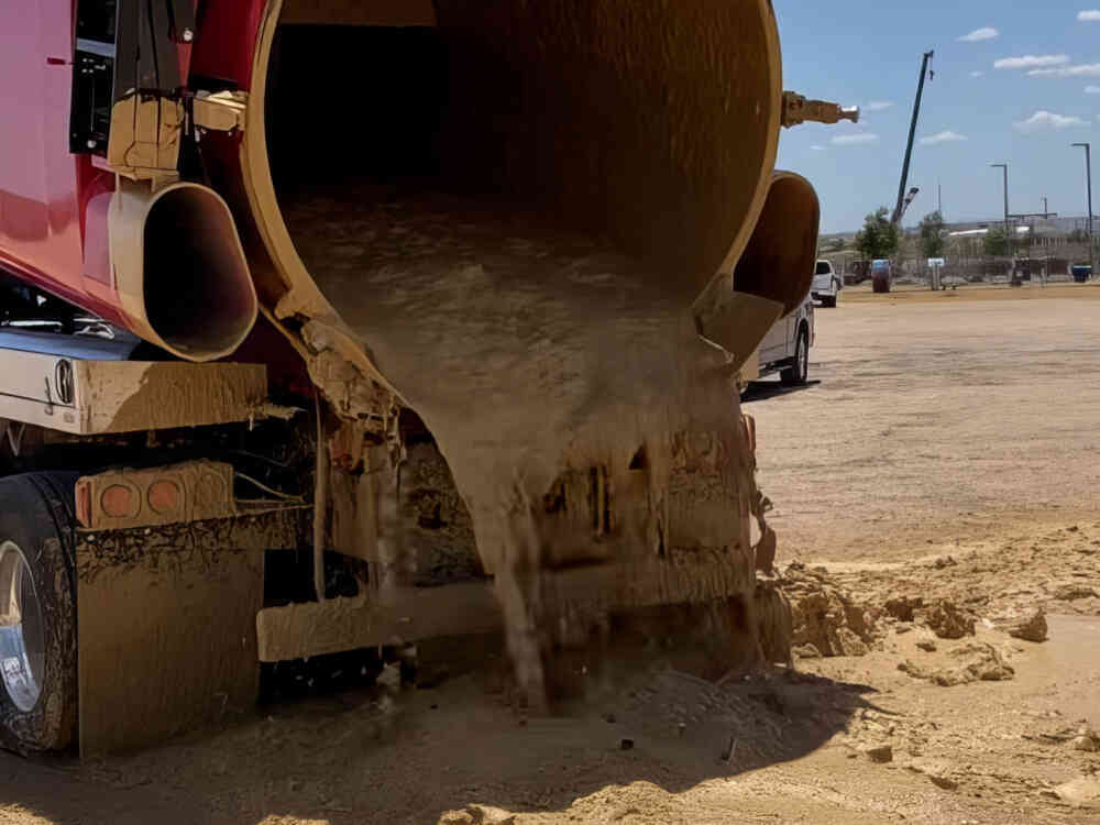 Hydrovac truck slurry