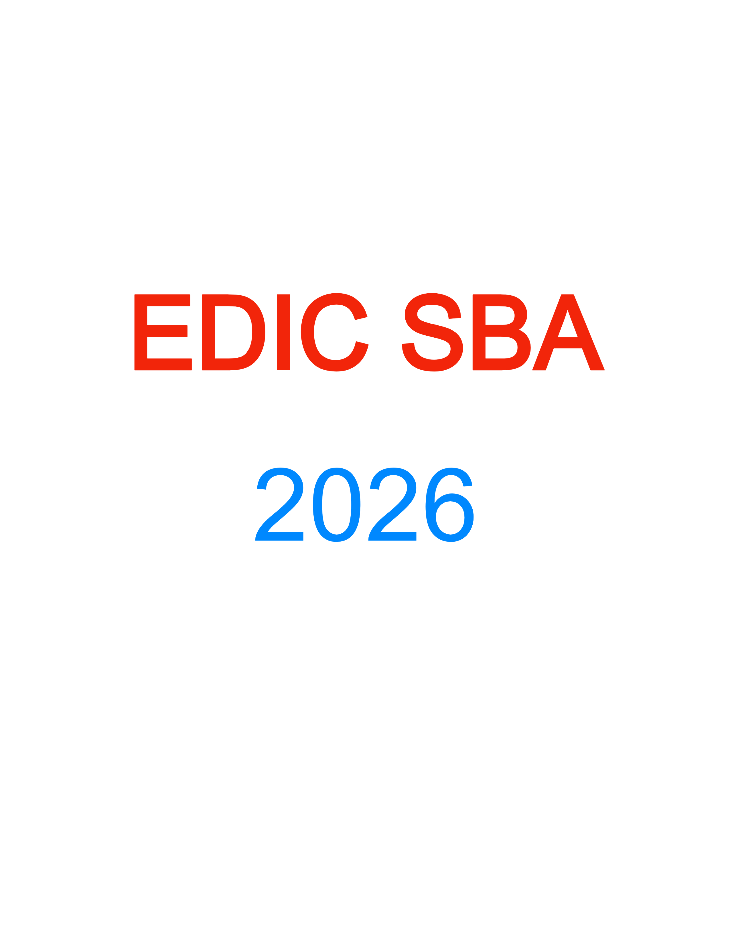 EDIC SBA 2026