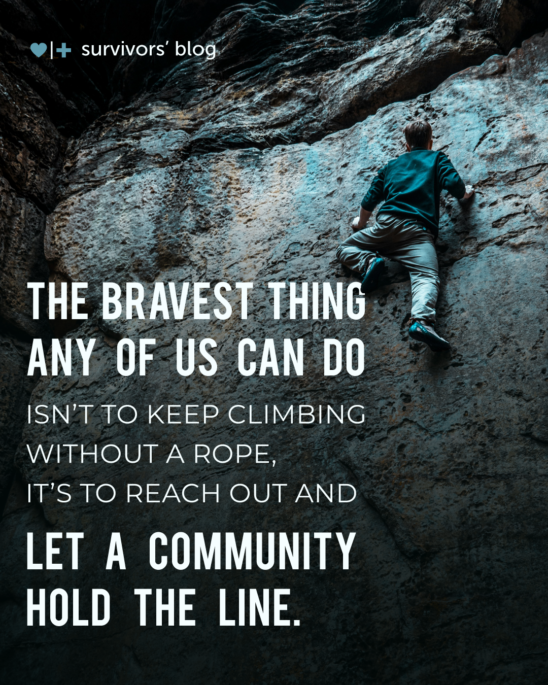 Let a community hold the line.