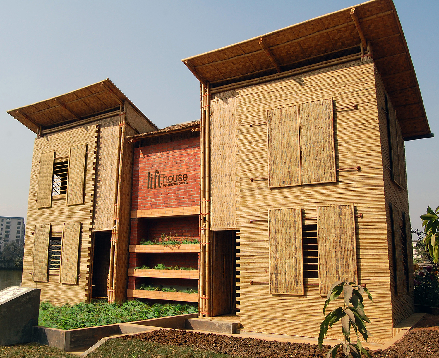 LIFT (Low FloodProof Technology) House Front view of the LIFT