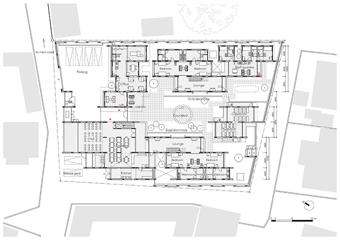 Ashinaga Uganda Dormitory Ground Floor Plan Archnet