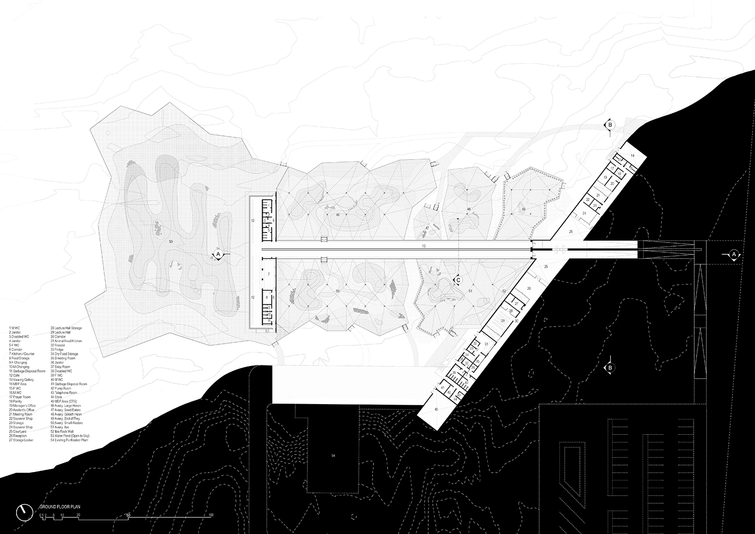 Wasit Wetland Centre Ground Floor Plan Archnet