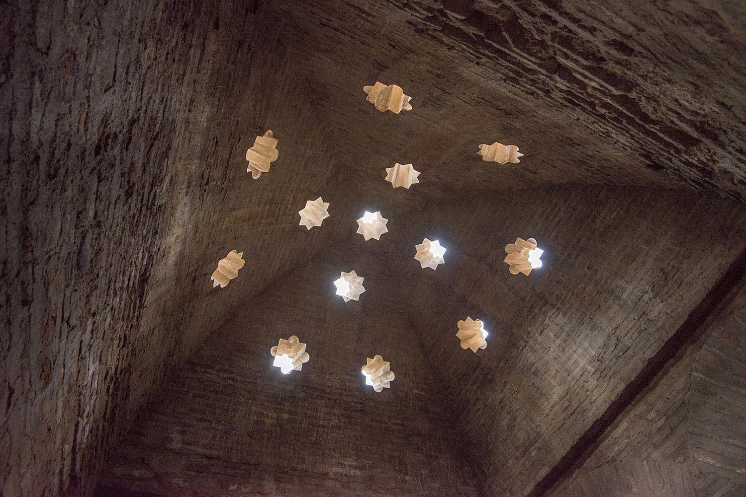 Alhambra Alta View Of Ceiling At Mosque Baths Archnet