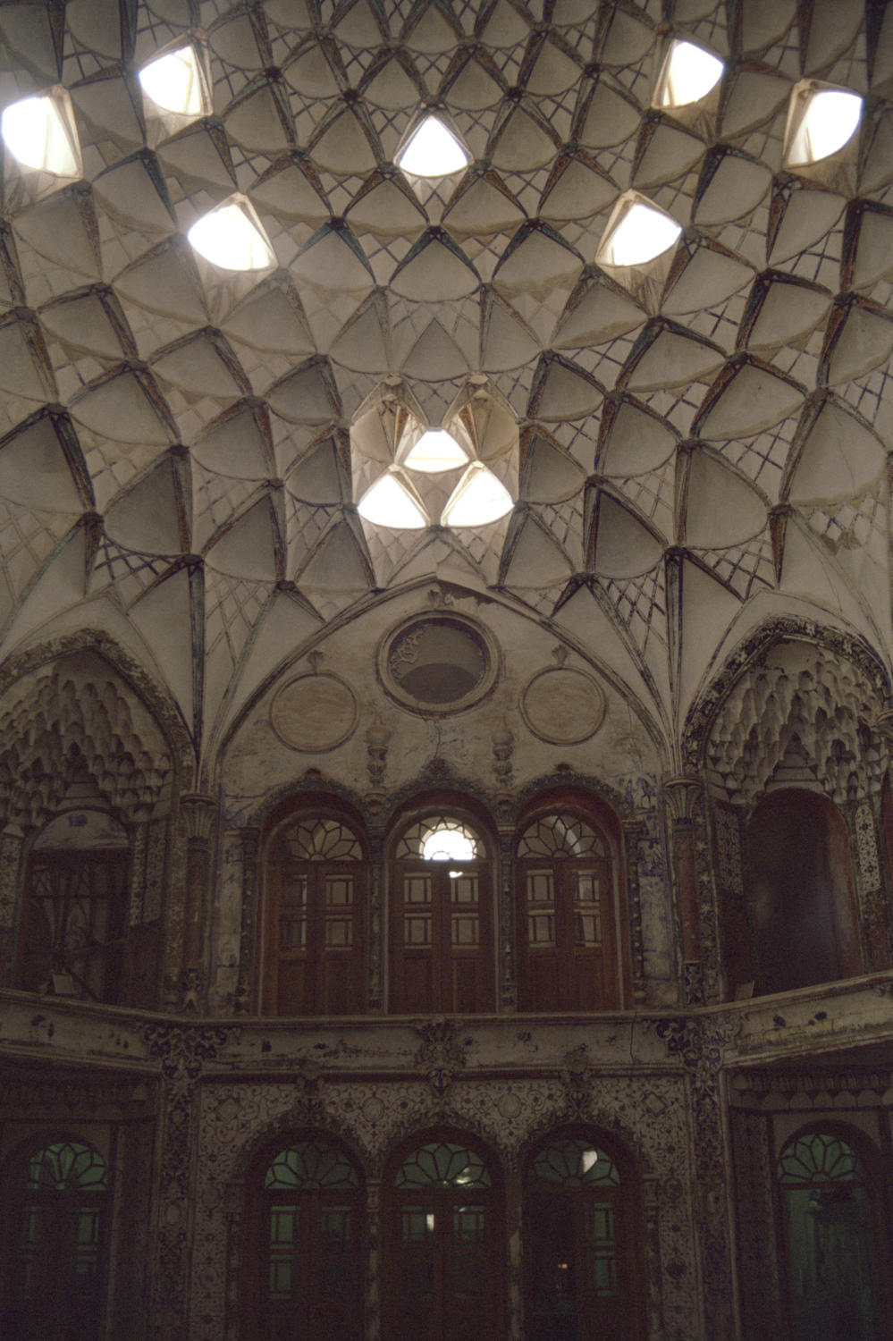 Khanah I Burujirdi Partial View Of Domed Ceiling With Muqarnas
