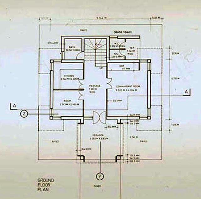 Security Post B W Drawing Ground Floor Plan Archnet